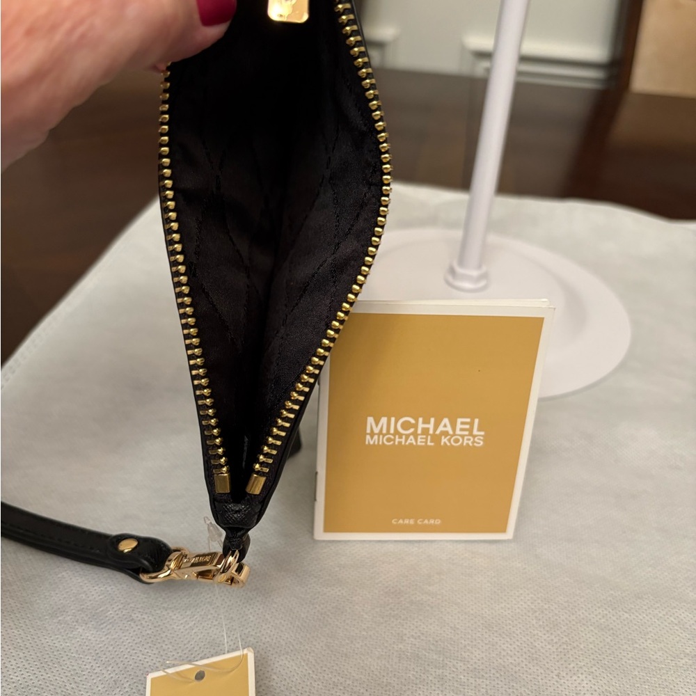 Michael Kors Black and Gold Wristlet - Picture 3 of 3